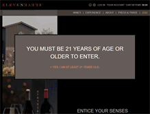 Tablet Screenshot of elevenelevenwines.com